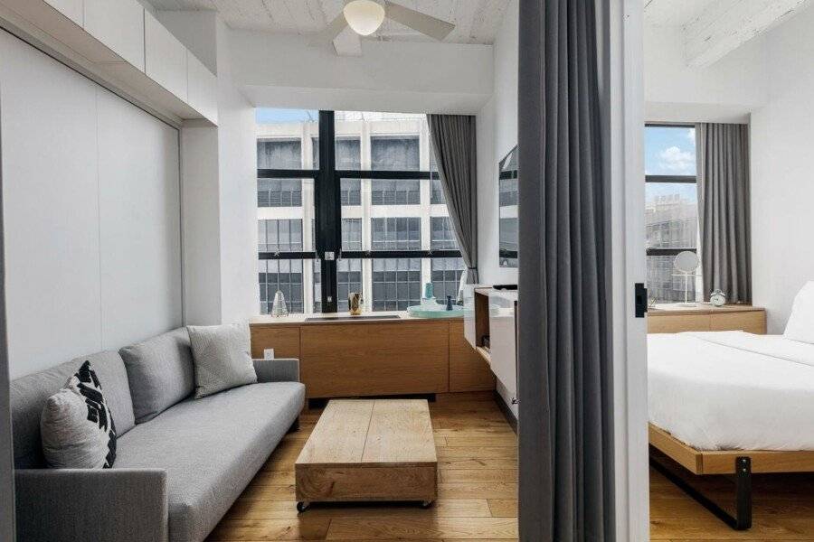 Placemakr Wall Street hotel bedroom