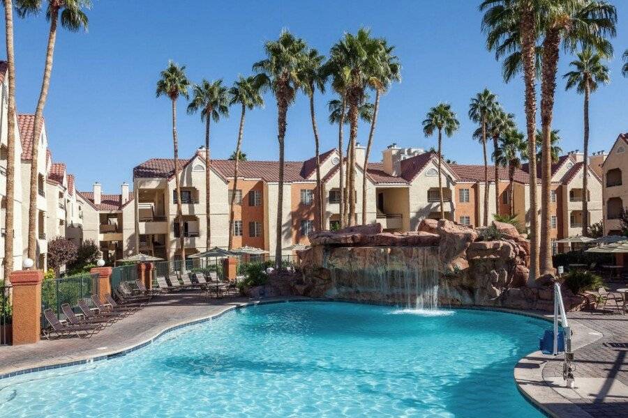 Holiday Inn Club Vacations at Desert Club Resort, an IHG Hotel outdoor pool,hotel facade