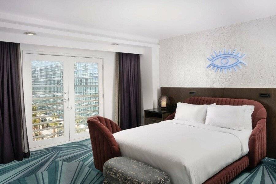 Virgin Hotels, Curio Collection by Hilton hotel bedroom