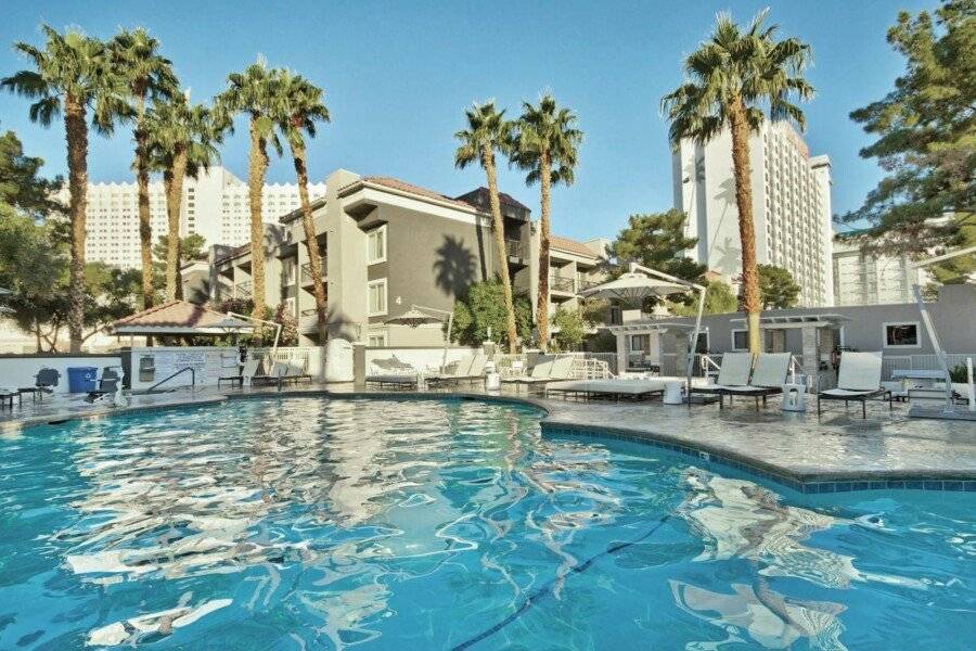 Desert Rose Resort outdoor pool,hotel facade