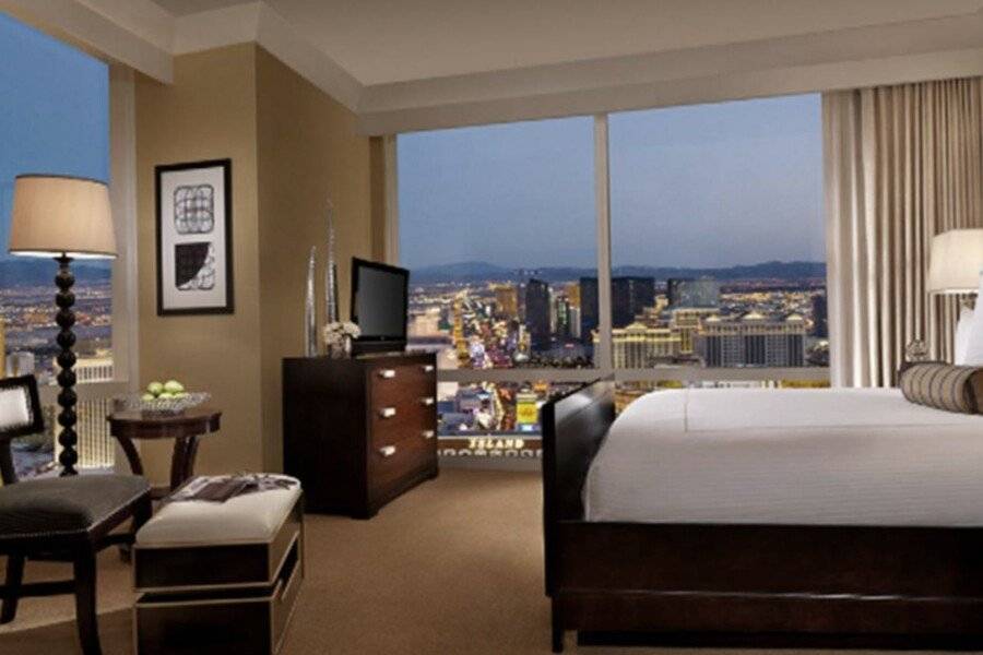 Trump International Hotel Las Vegas hotel bedroom,ocean view