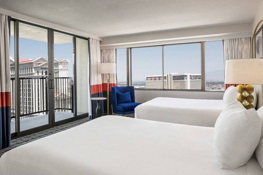 Paris Las Vegas Hotel & Casino hotel bedroom,balcony,ocean view