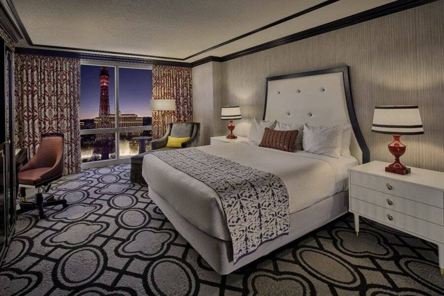 Paris Las Vegas Hotel & Casino hotel bedroom,ocean view