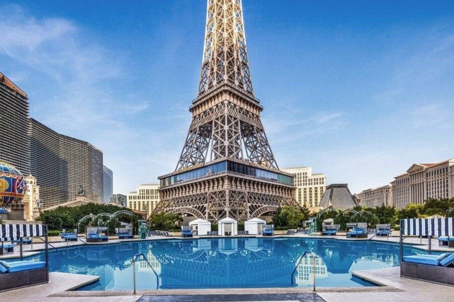 Paris Las Vegas Hotel & Casino outdoor pool,hotel facade