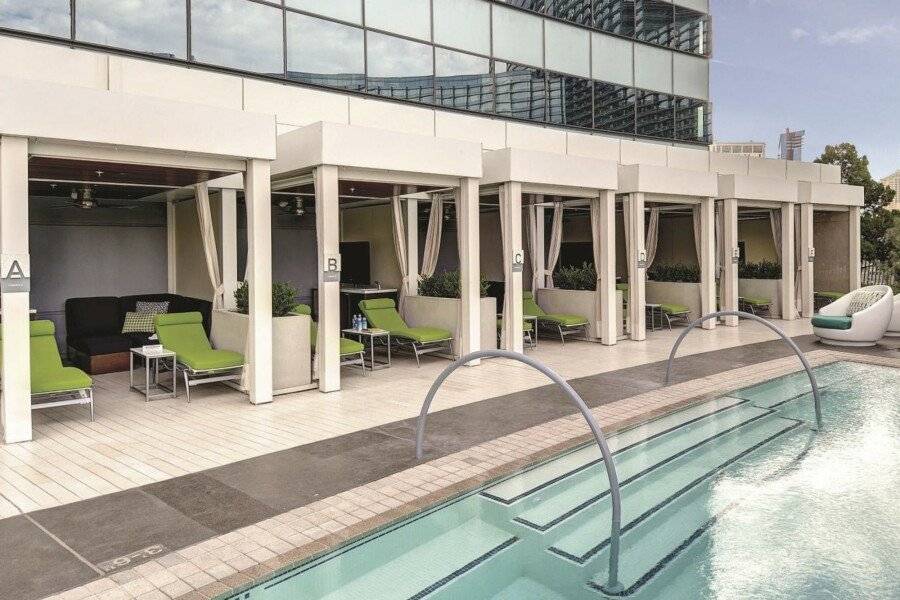 Vdara Hotel & Spa at ARIA Las Vegas outdoor pool,spa,hotel facade