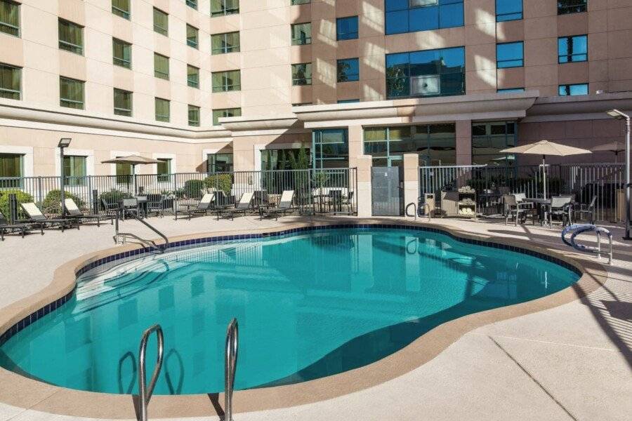 Residence Inn by Marriott Las Vegas Hughes Center outdoor pool,hotel facade