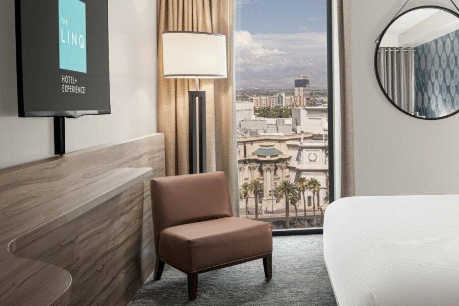 The LINQ Hotel and Casino hotel bedroom