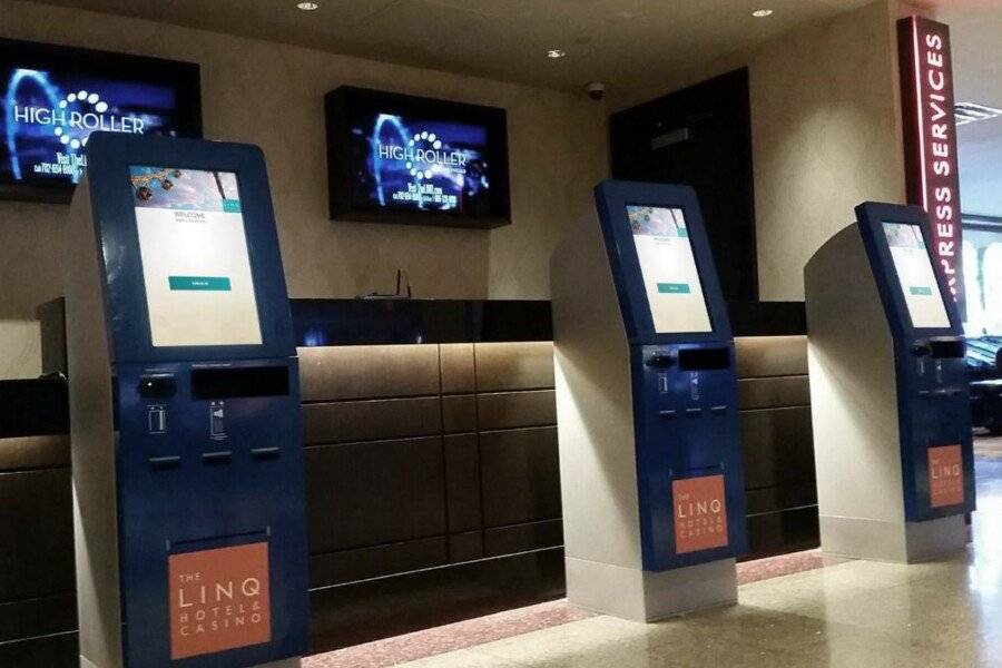 The LINQ Hotel and Casino front desk, lobby, 