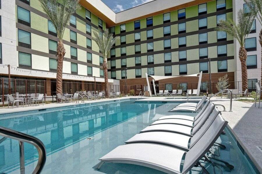 Home2 Suites by Hilton Convention Center outdoor pool,hotel facade