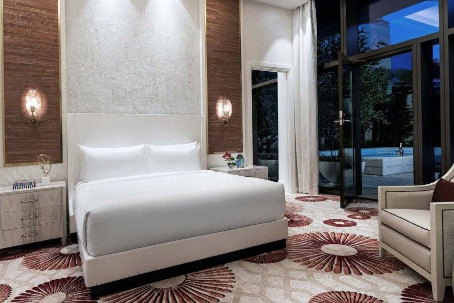 Crockfords Las Vegas, LXR Hotels & Resorts at Resorts World hotel bedroom