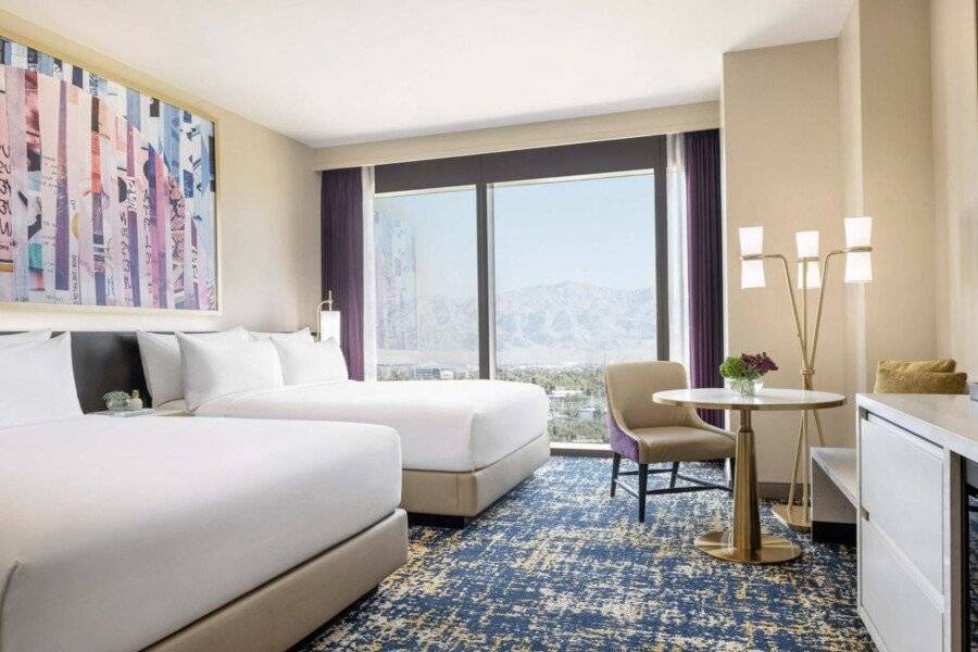 Las Vegas Hilton At Resorts World hotel bedroom,ocean view