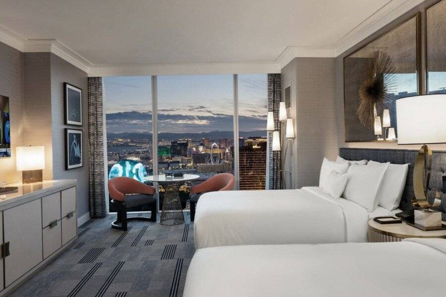 Fontainebleau Las Vegas hotel bedroom,ocean view