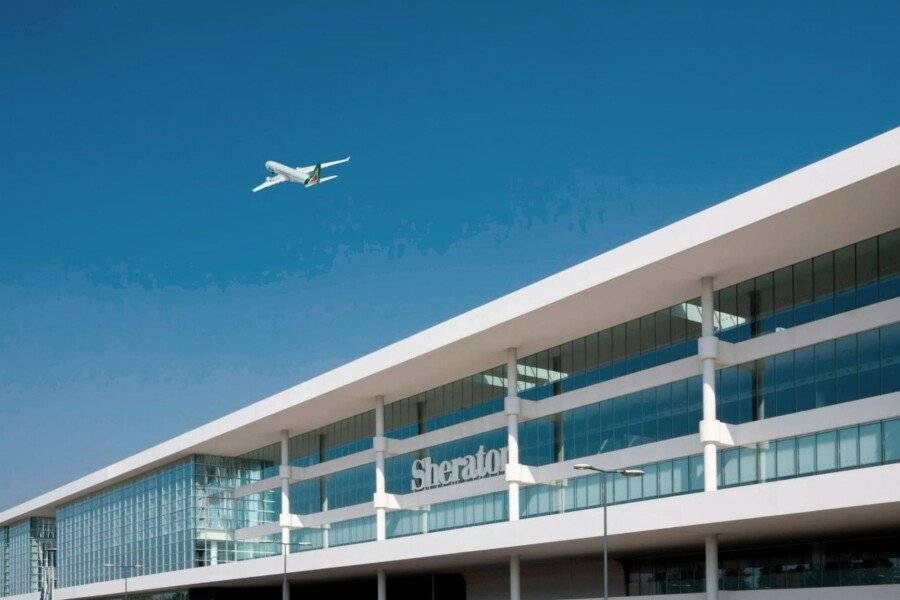 Sheraton Hotel facade,airport