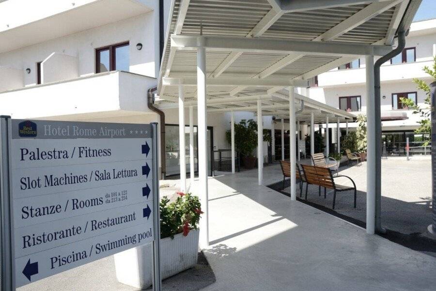 Best Western Hotel Rome Airport ,facade,fitness centre,restaurant,pool