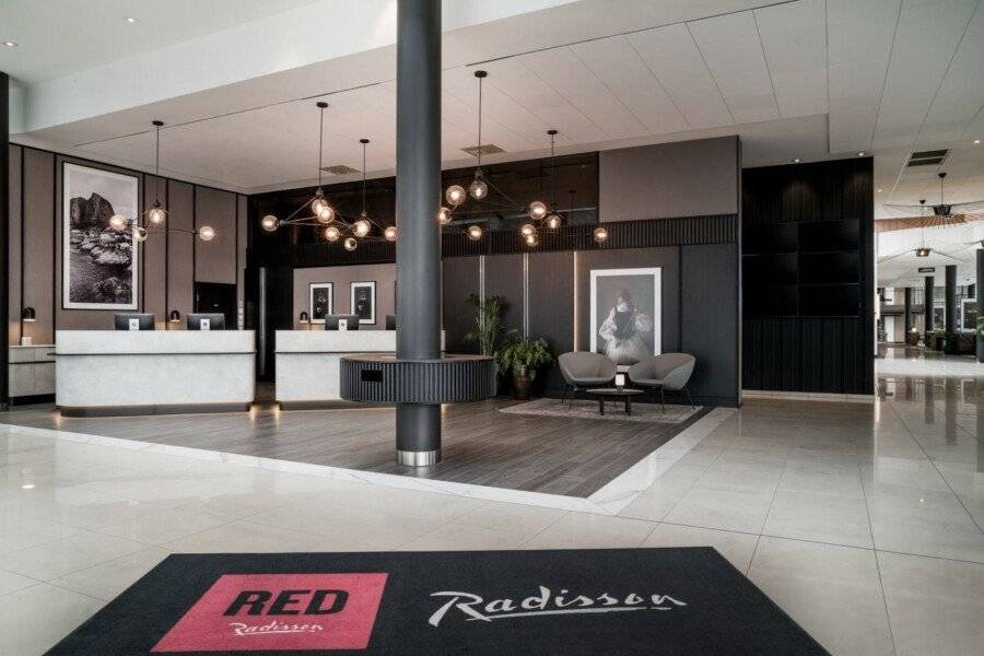 Radisson RED, Oslo Airport lobby,front desk