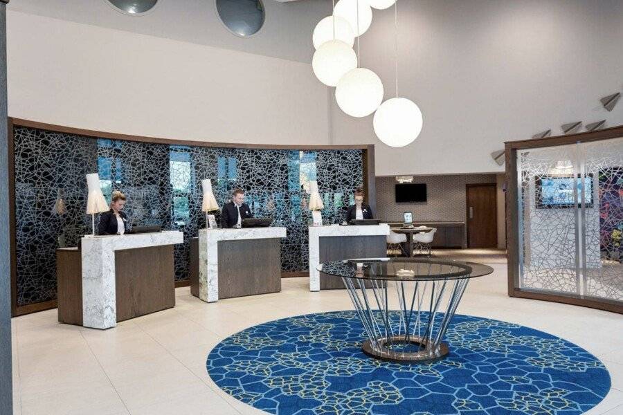 Novotel London Stansted Airport lobby,front desk