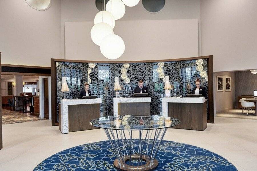 Novotel London Stansted Airport lobby,front desk