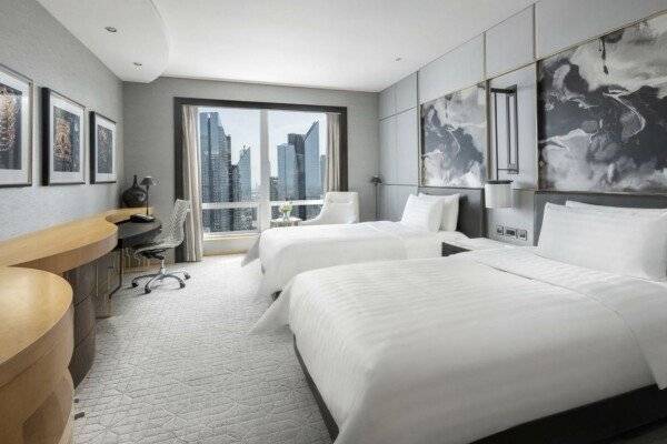 Deluxe Twin Room with Burj Khalifa View