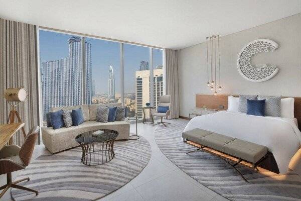 Superior King Room with Partial Burj Khalifa or Downtown View including Signature St. Regis Butler Service